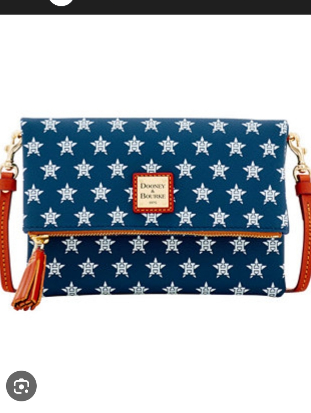 Dooney & Bourke Los Angeles Dodgers Baseball MLB Crossbody Purse Bag Like New